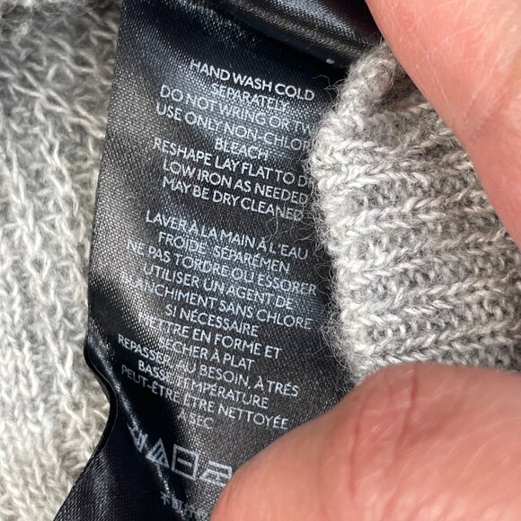 Anthropologie Keely Cable Knit Lightweight Sweater Gray - Picture 6 of 12